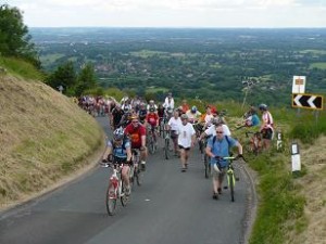 Struggling Ditchling cyclists