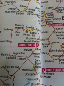 Cheltenham to Worcester