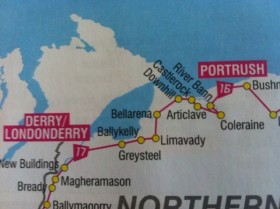 Day 17 Portrush to Londonderry