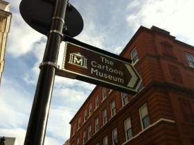 Cartoon Museum brown sign