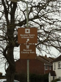 Reculver brown sign