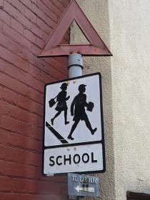 Pre-worboys school sign