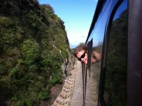 Mum on train Mum on train